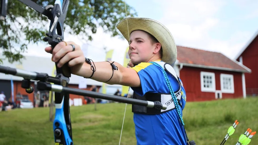 David Fredriksson är ett lokalt framtidshopp när det gäller bågskytte. Efter framgångarna på NM är han sugen på att satsa mer på fälttävlan.