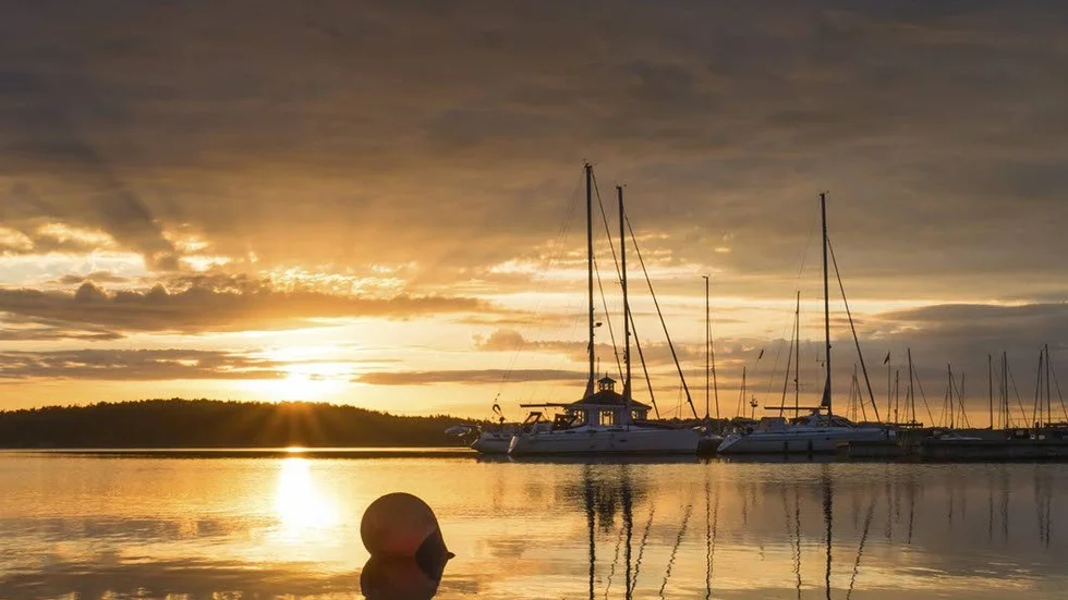 Vinnaren av Månadens bild juli 2017 på corren.se. "Fantastisk soluppgång tagen i Gryts skärgård."