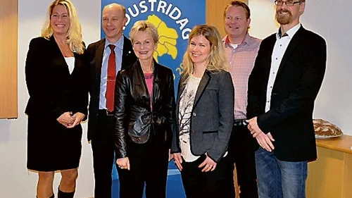 Kraftsamling inför den 26 november med Annlie Ericsson, Toyota i Mjölby, Jan Germundsson, SAAB, Elisabeth Nilsson, Landshövding, Erik Rynestad, IF-Metall, Helena Ljung, Billerudkorsnäs och Kristian Svalin, lärare i Kinda kommun.