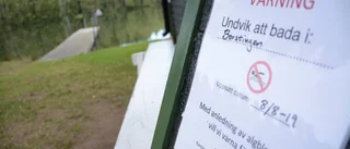 Algangrepp i två badsjöar