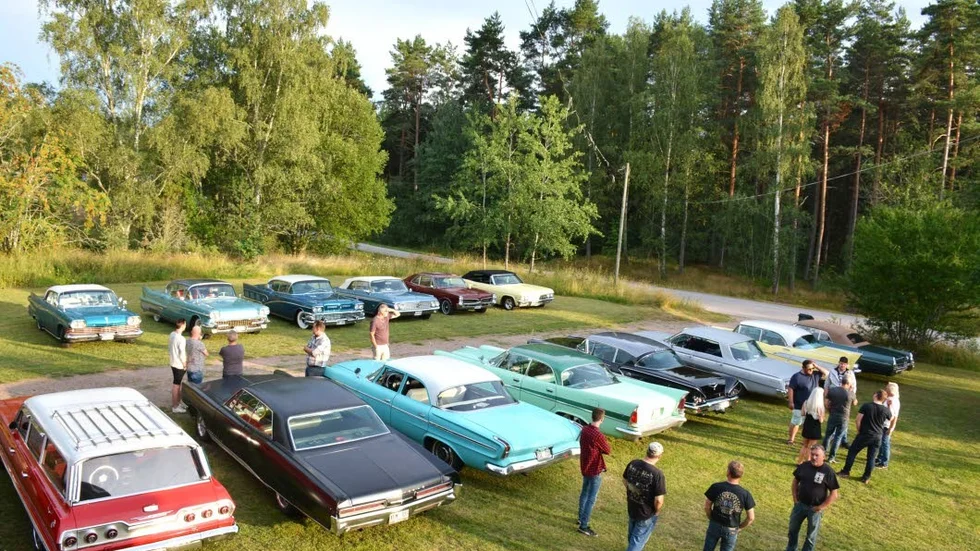 Gamla amerikanare finns det gott om i Vimmerby.