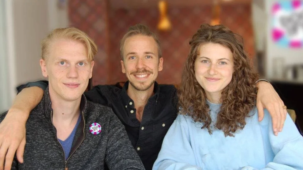 Linköpingskillen. Dooify från Stockholm
 Mika Wikman, Carl Svahnström, f d Ljunkans elev, och  Louise Serenhov.