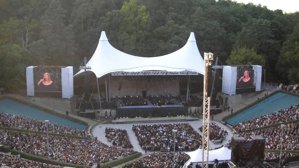 Waldbühne i Berlin - ingen modell för scen i Trädgårdsföreningen.