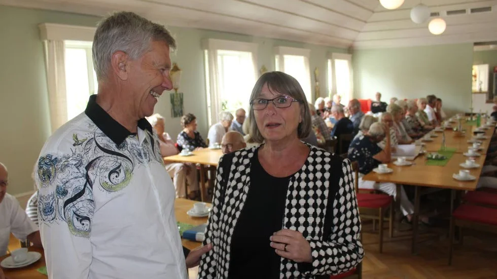 PRO-ordförande Anders Lindh och Gun Svensson från ABF