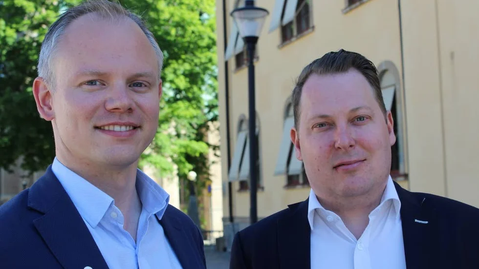 Erik Östman, vice ordförande i barn- och ungdomsnämnden och Jerry Broman, vice ordförande i bildningsnämnden.