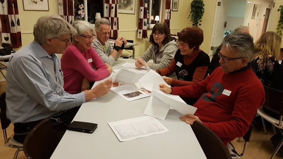 Många idéer som kom fram vid en workshop redovisades.