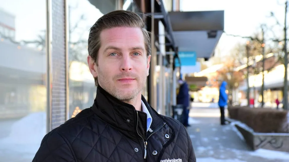 Magnus Boberg på Fastighetsbyrån i Vimmerby.
