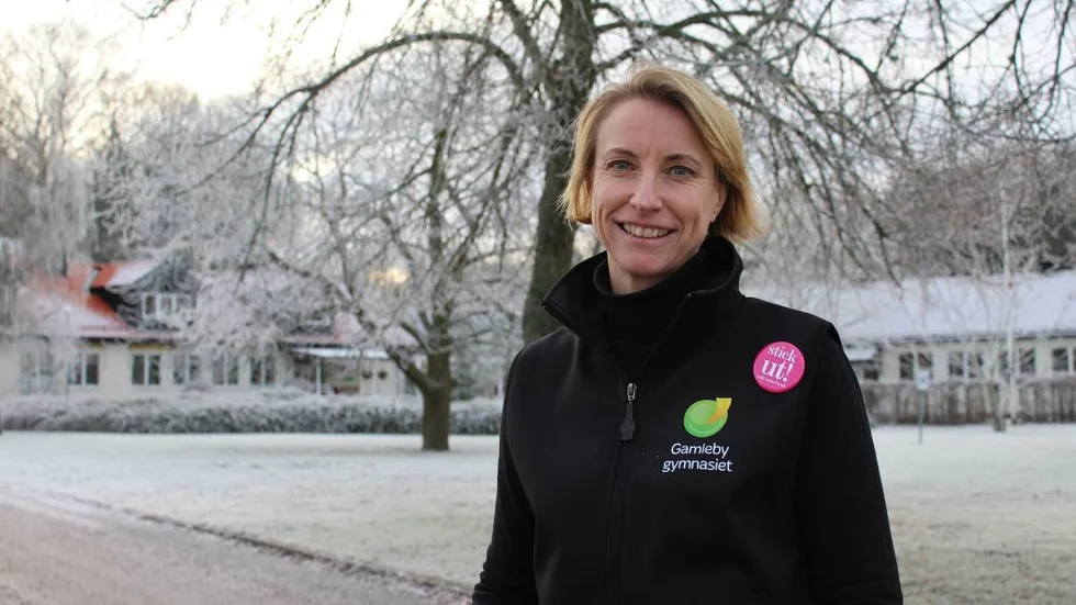 Rektor. Sofie Alvarsson, rektor för Gamlebygymnasiet, är glad över den nya möjligheten för eleverna.