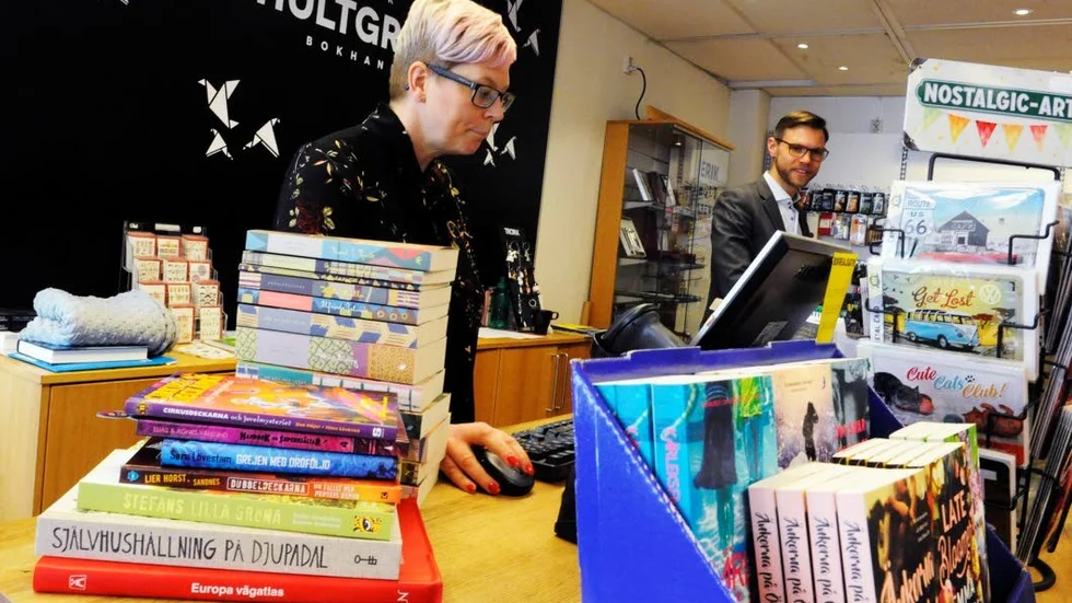 Malin och Frederic Wall hjälpte många kunder.