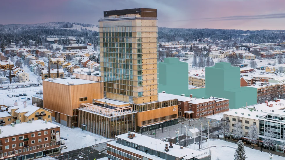 BRF Polaris gör det möjligt att bo granne med både Sara kulturhus och med Torget, säger Mattias Lundström, vd HSB Norr.  
