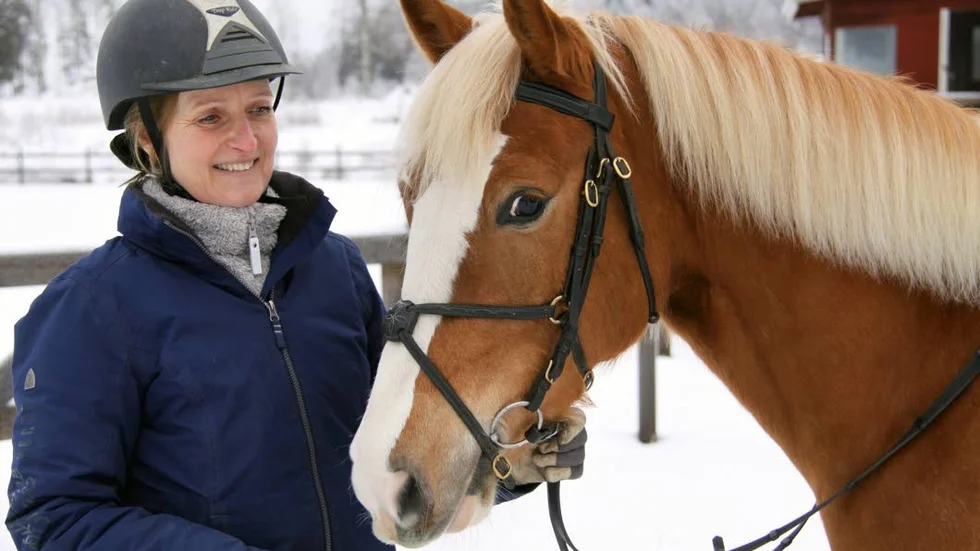 Välkammad. Ridskolechef Helen Bizzotto är glad över nytillskottet Lions Amigo.