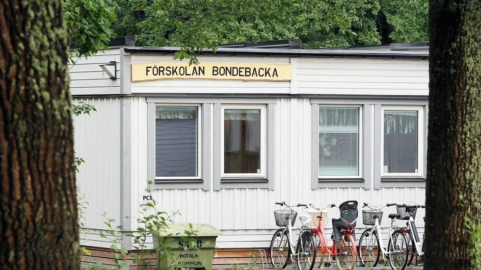 Förskolan Bondebacka består i dag av moduler.