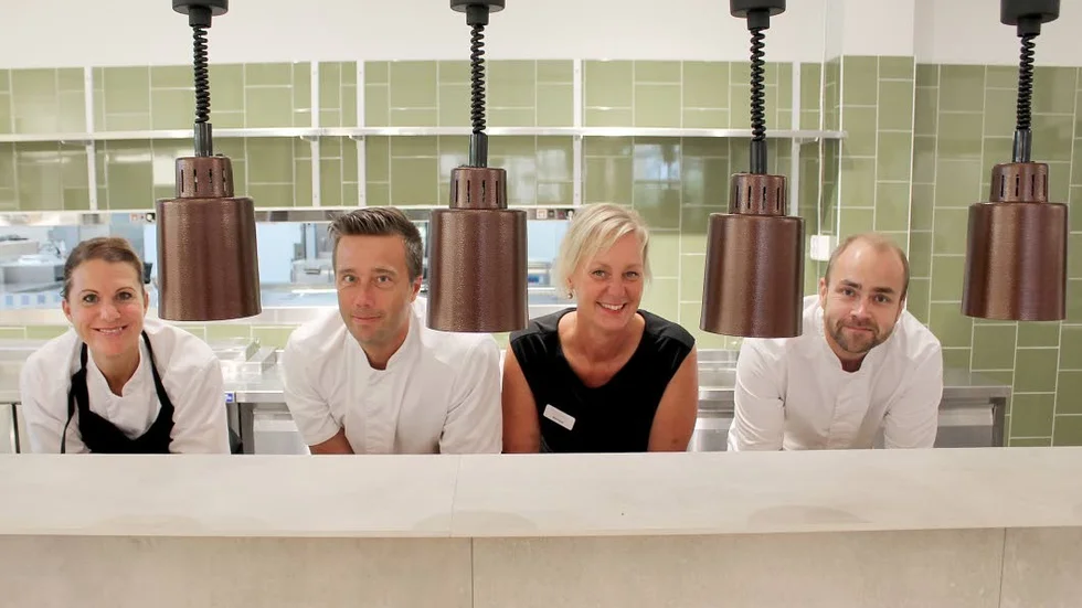 Bakom satsningen på Garnisonen står Östgöta kök, här i form av (från vänster) Karin Elebring, Christian Klaar, Malin Peterzén och Mats Petersson.