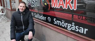 Han satsar på sushi – för folk i farten