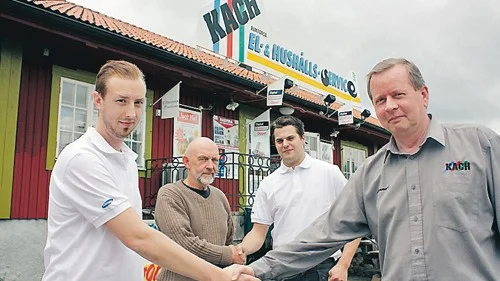 Fr v står Sebastian Regnér, Kjell Igheimer, Johan Zeylon och Lennart Krook.