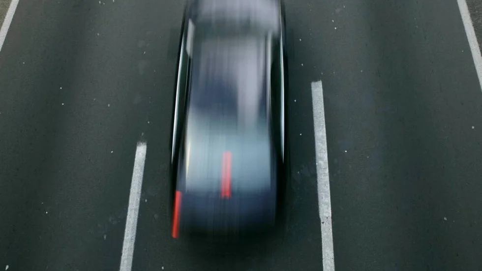 Färden på E4 upplevdes som trafikfarlig.