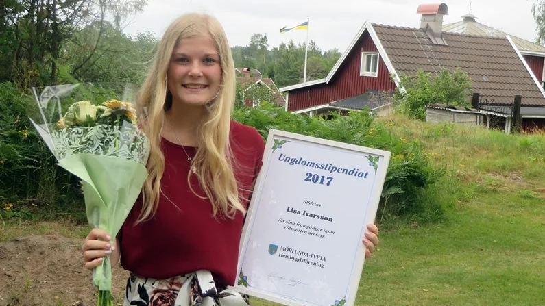 Lisa Ivarsson blev årets ungdomsstipendiat. Foto: Ann-Charlott Andersson
