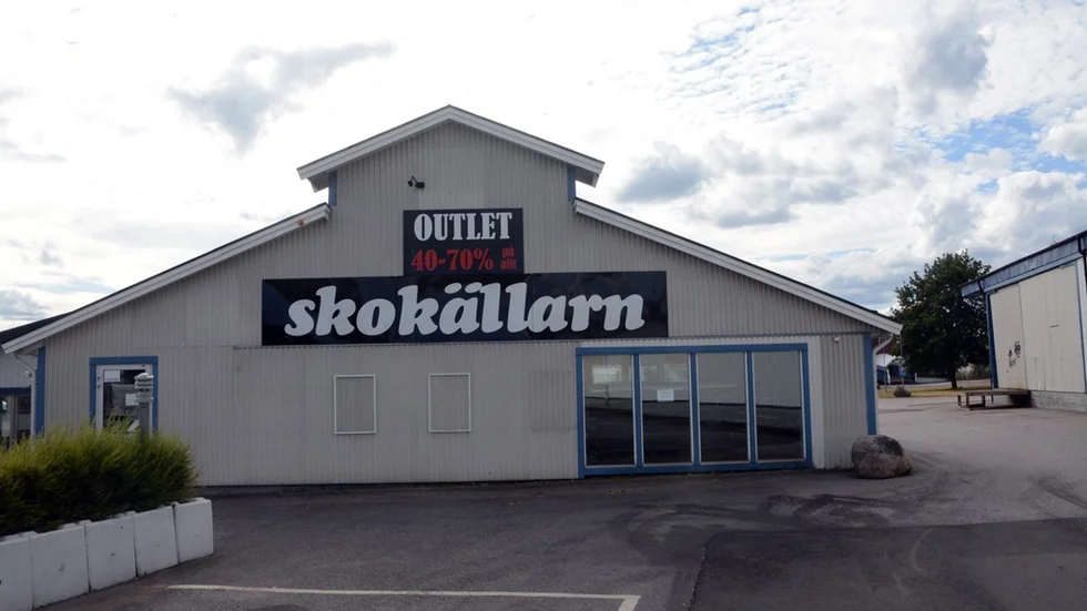 Stängt. Skokällarn har stängt sin butik i Vimmerby. Foto: Karl Edgren