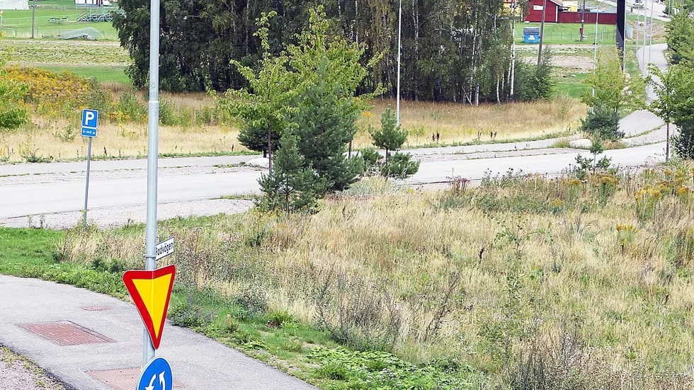 Badvägen vid Furulid och Z-parken. Härifrån och fram till tennishallen ska den istället heta Bispgatan.