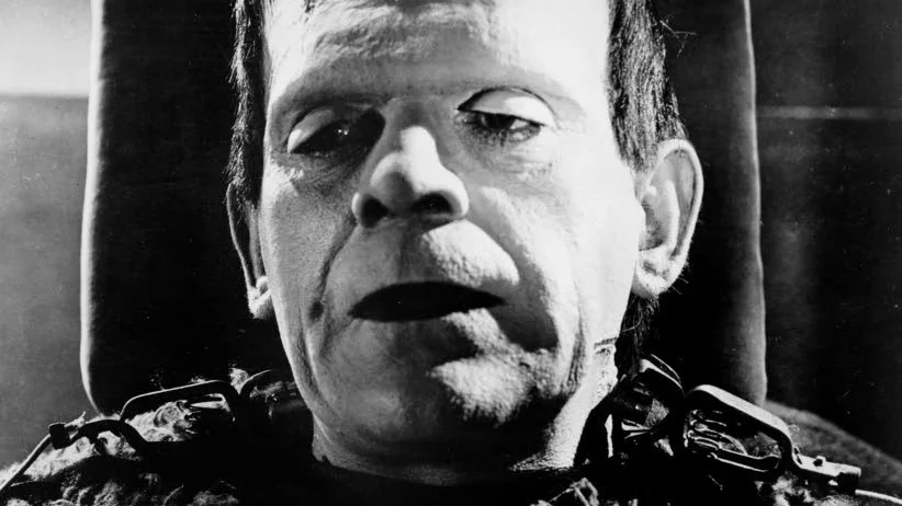 Frankensteins monster, här gestaltat av Boris Karloff, väcks till liv i Mary Shelleys legendariska roman.