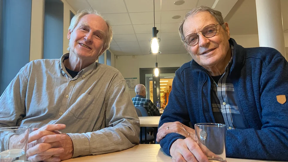 Anders Falk och Tomas Adolphson i den klassiska syntpopduon "Adolpson och Falk"