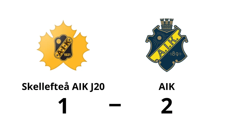 Skellefteå AIK J20 förlorade mot AIK