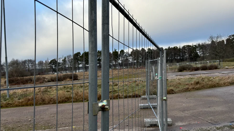 I somras gjorde kommunen en förändring av storleken på det inhägnade tidigare Folkets Park-området i Motala.