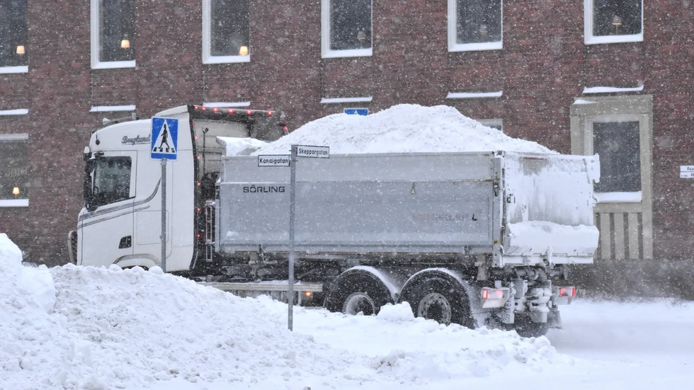 På flera håll har det fallit mycket snö.