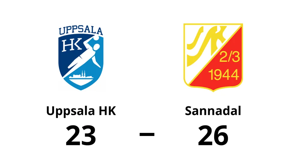 Uppsala HK förlorade mot Sannadals SK