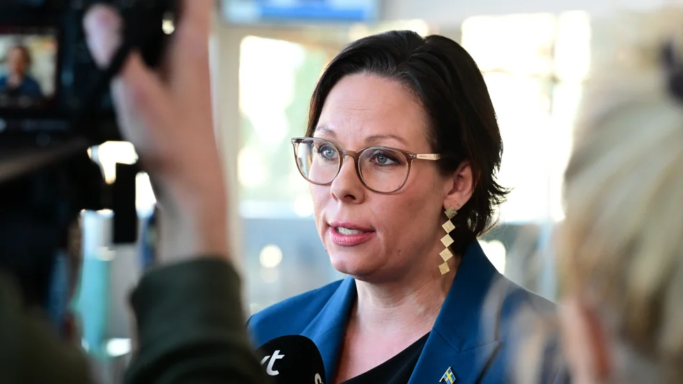 Utrikesminister Maria Malmer Stenergard skriver på X att ingen av medarbetarna på ambassaden i Moskva har skadats i attacken. Arkivbild.