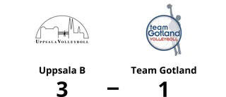 Team Gotland föll mot Uppsala B med 1-3
