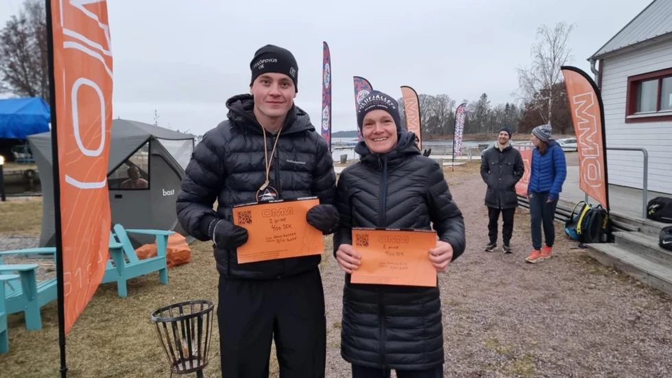 "Jag visste att han hade pannben" säger Nina Ellmark som parades ihop med Kasper Lagerström vid ultratävlingen i lördags.