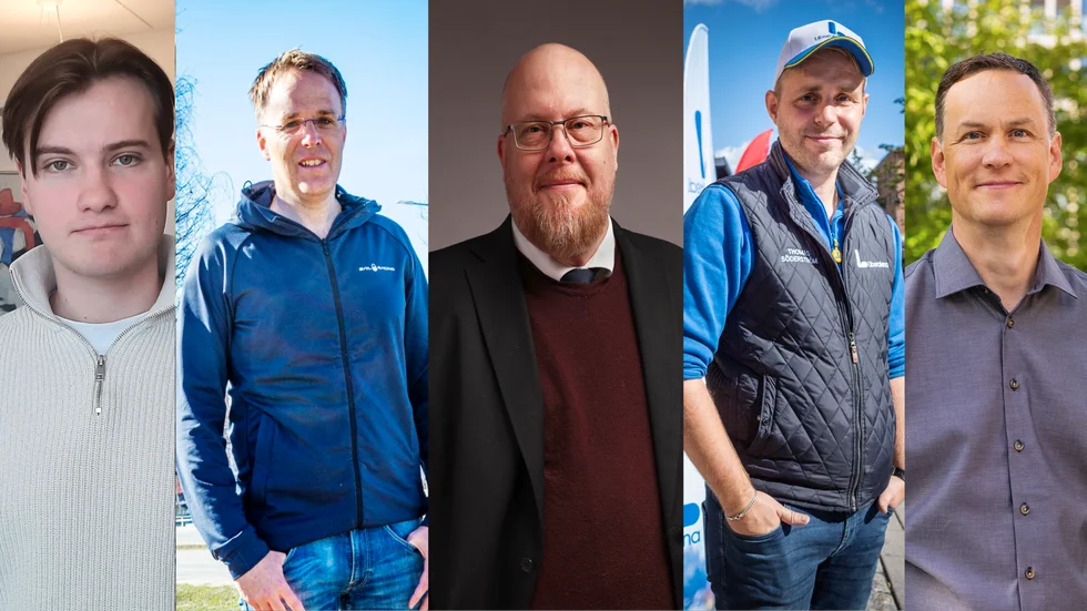 Dexter Krokstedt (SD), Samuel Ek (KD), Matti Björk (M), Thomas söderström (L) och Arne Nykänen (C) ryter till mot kommunen efter LMA-skandalen.