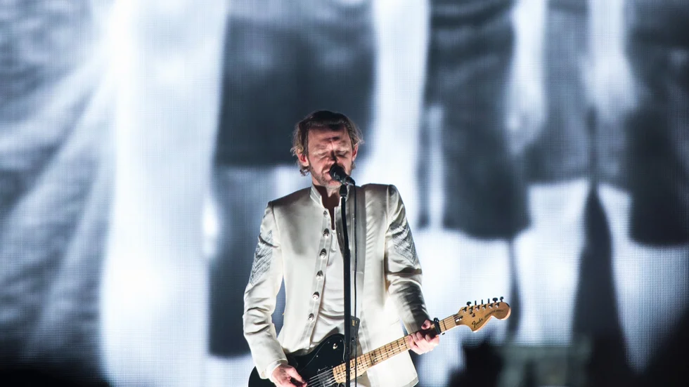 Jocke Berg på Saab arena under avskedsturnén år 2016. 
