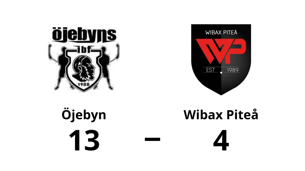 Öjebyns IBF vann mot Wibax Piteå