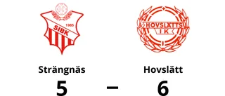 Strängnäs tappade matchen i tredje perioden mot Hovslätt