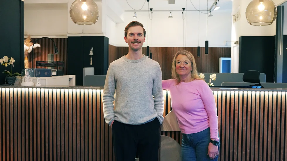 Hampus och Yvonne Eklund, franchisetagare på Svensk Fastighetsförmedling Eskilstuna.   