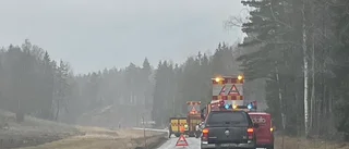 Trafikolycka utanför Nyköping: "Väjde för hare"