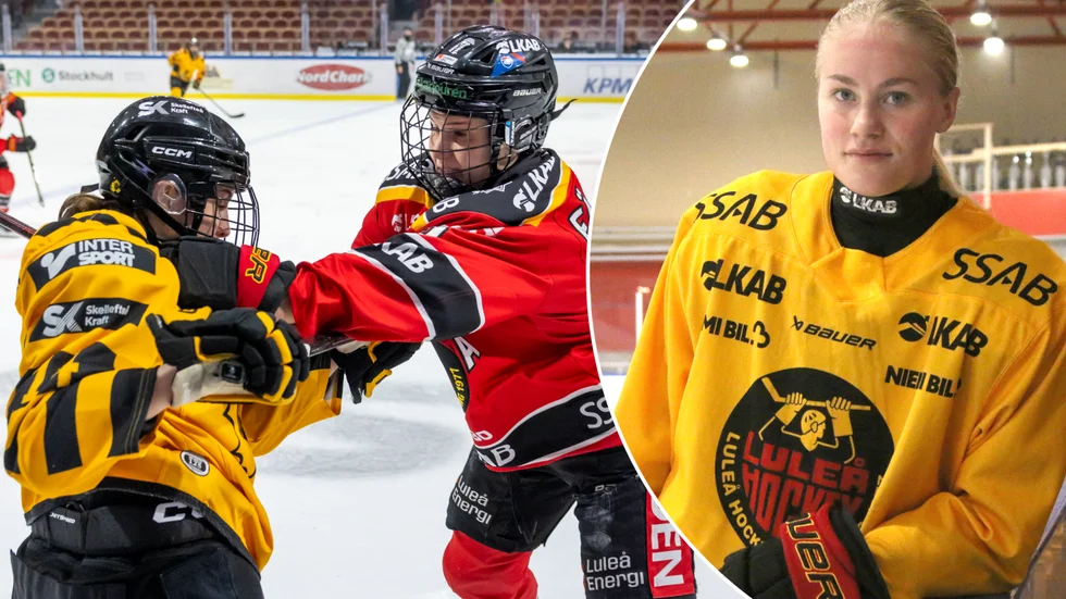 Ella Bergström, från Älvsbyn, har hamnat mitt i brinnande SM-slutspel mellan Luleå/MSSK och Skellefteå AIK. "Det är kul att derbyna kommit till damsidan också", säger 21-åringen.