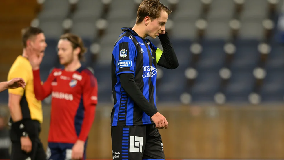 Wikman deppar efter förlusten.