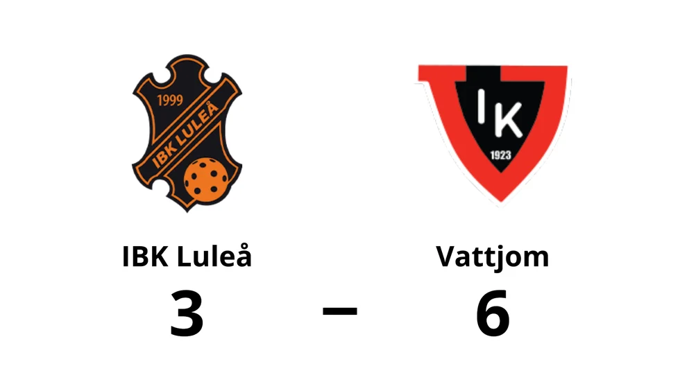 IBK Luleå förlorade mot Vattjoms IK