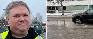 Vattendränkta gator i plusgradernas spår