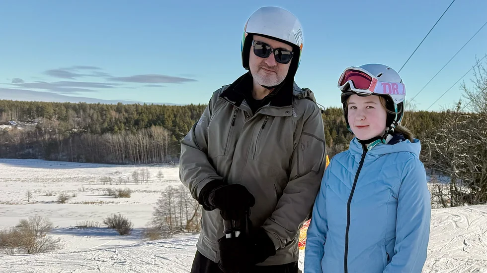 Stefan och Liv Ramsberg bor i Uppsala. "Det är väldigt praktiskt att åka till Sunnerstabacken under dagen" säger Stefan Ramsberg.