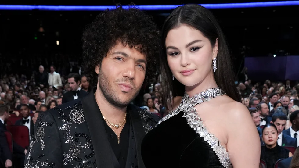 Selena Gomez och Benny Blanco. Arkivbild.