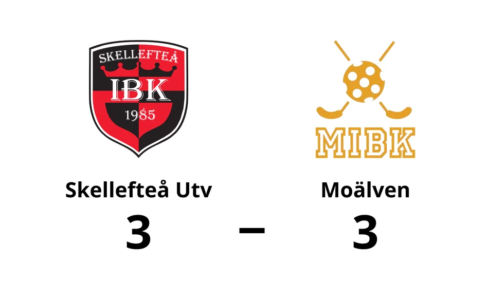 Skellefteå Utv spelade lika mot Moälven