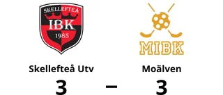 Skellefteå Utv och Moälven delade på poängen
