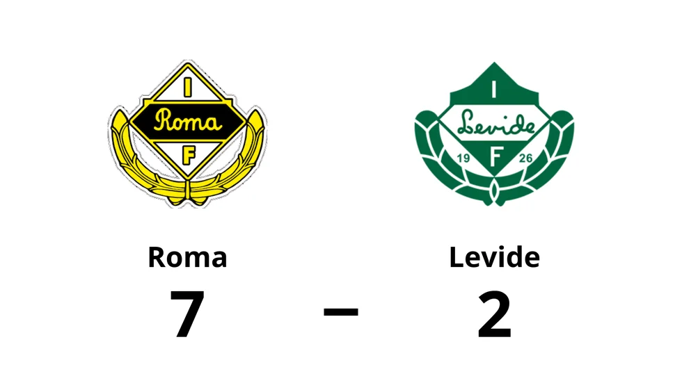 Roma IF vann mot Levide IF