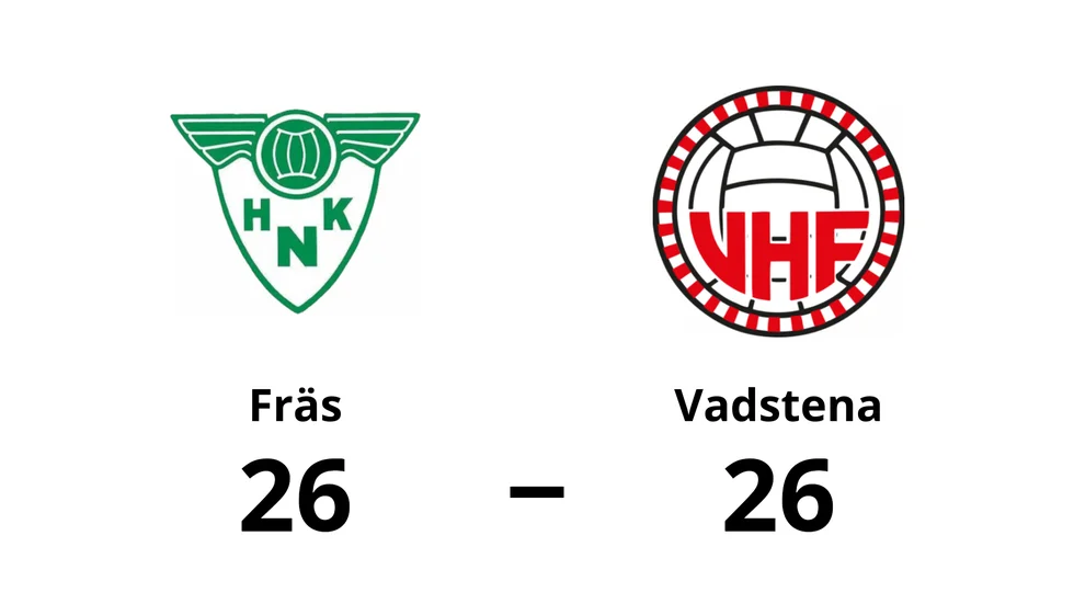 Fräs spelade lika mot Vadstena HF