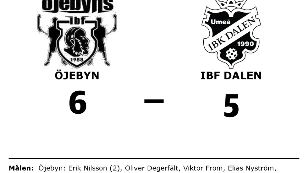 Öjebyn vann mot IBF Dalen