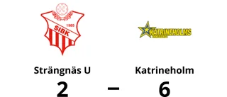 Katrineholm vann med 6-2 mot Strängnäs U